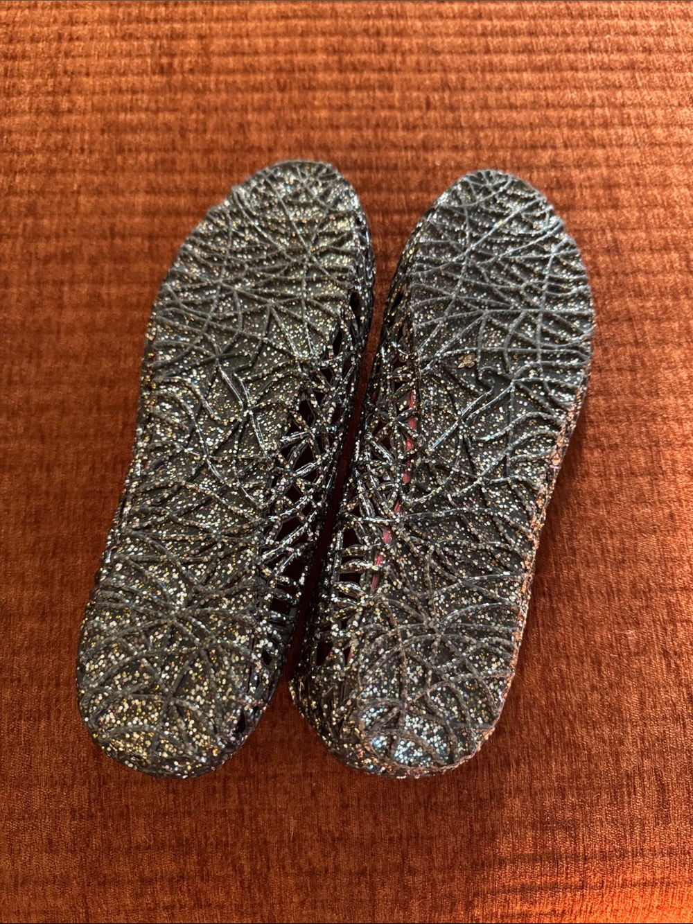 Glitter Jelly Cutout Ballet Flats - Picture 6 of 6